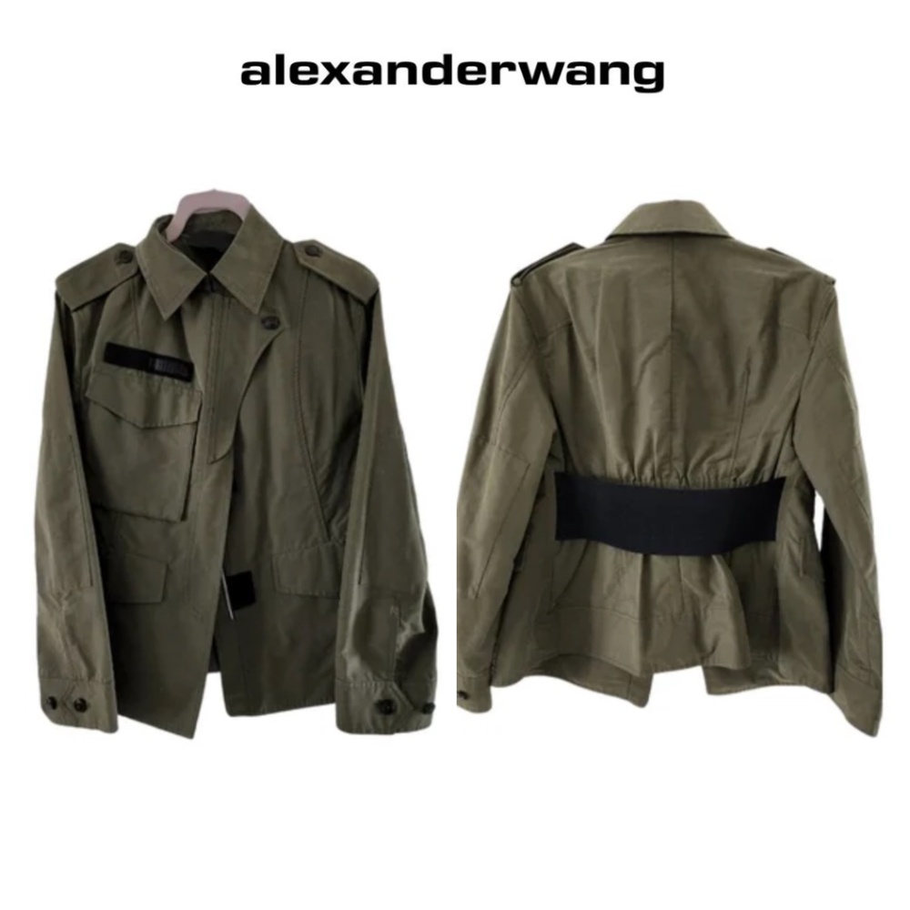 Alexander Wang Cinch-Waist Military Jacket